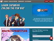 Tablet Screenshot of nihongomaster.com